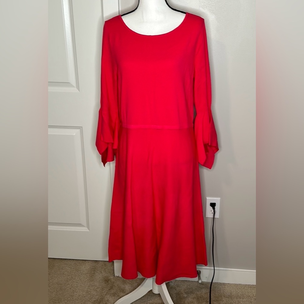 Banana Republic Coral Midi Sweater Dress NWOT